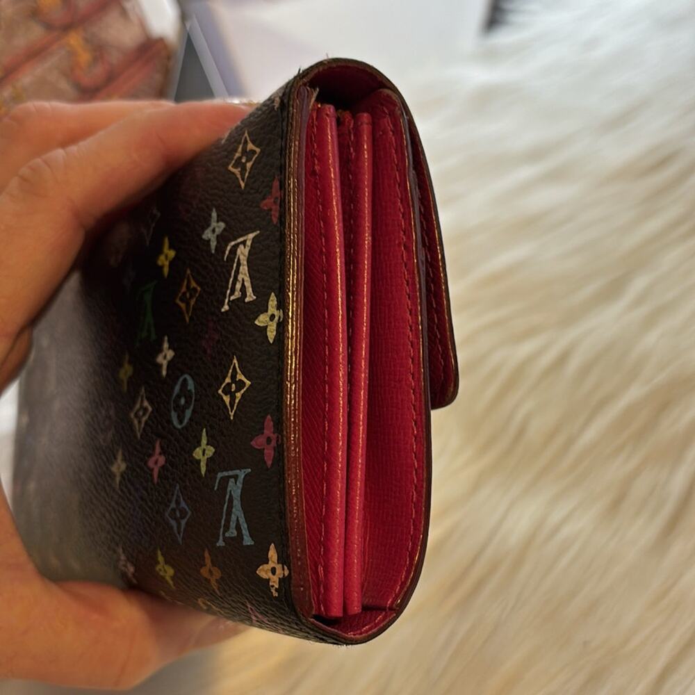 Authentic Louis Vuitton Monogram Multicolor Noir Sarah Women's - Picture 8 of 9
